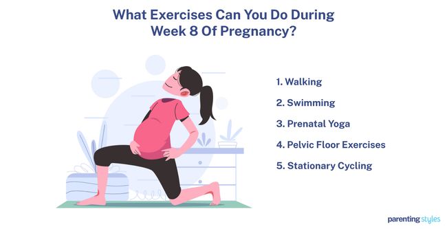 8 weeks pregnancy exercises