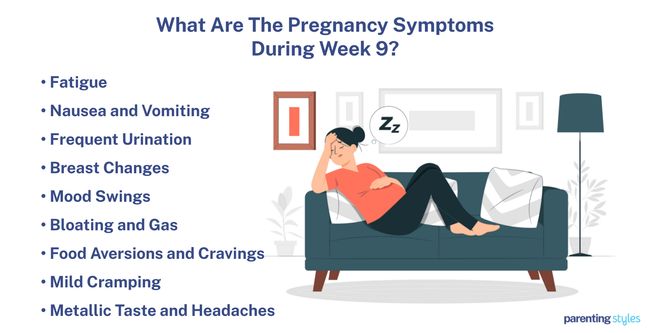 9 week pregnancy symptoms