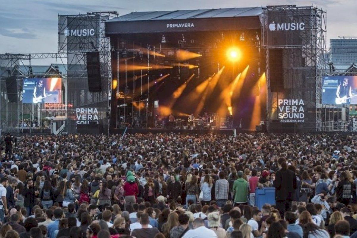 Parkplatz am Primavera Sound 2022 in der Nähe des Parc del Fòrum