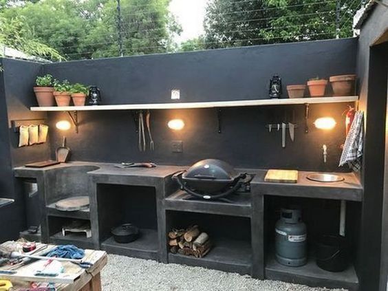 Dapur Outdoor di Ruang Terbuka