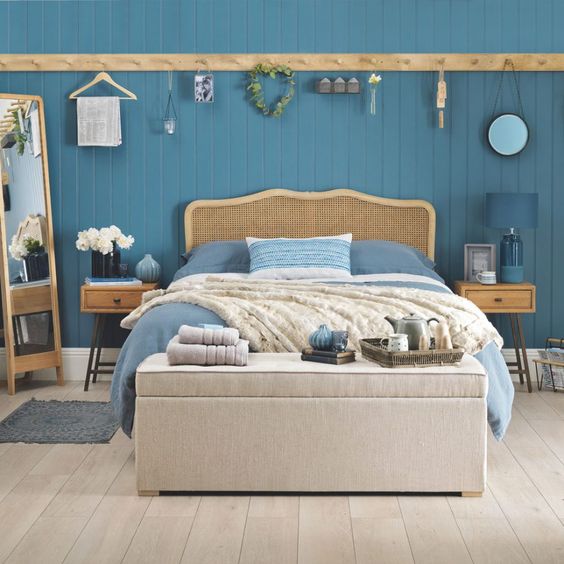 Desain Kamar Tidur Nuansa Blue Ocean