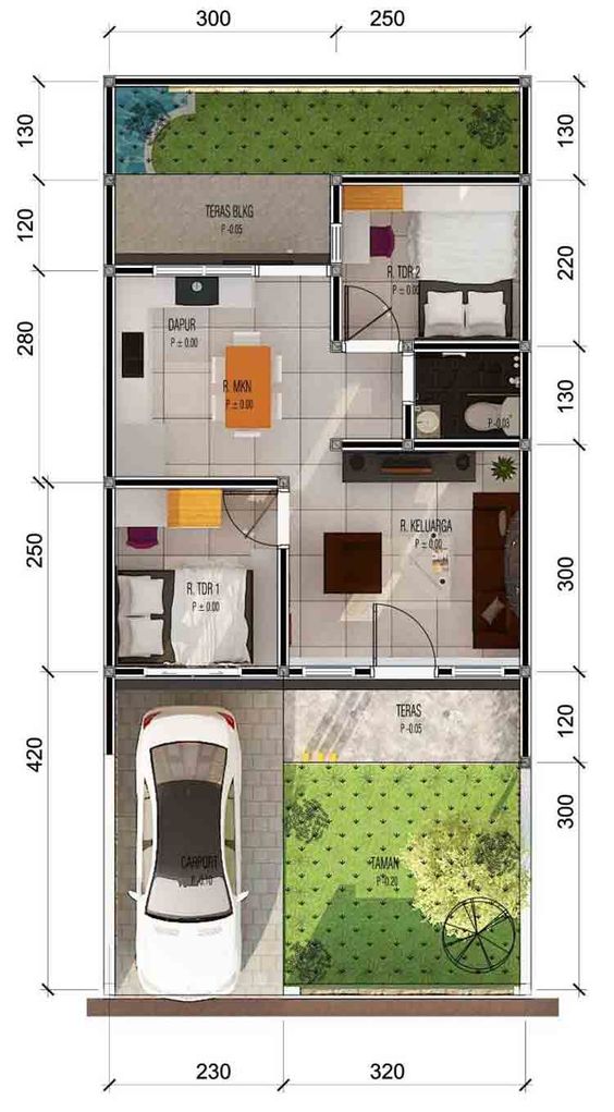 Model Denah Rumah Tipe 36