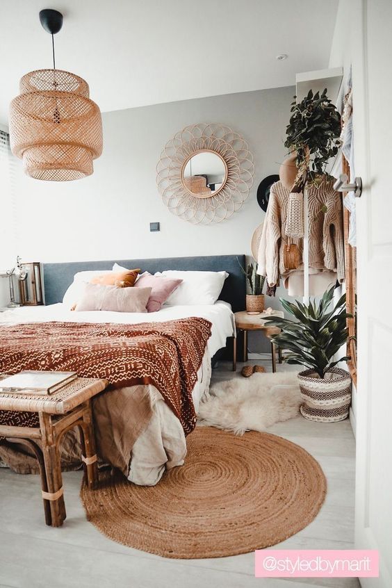 Desain Kamar Tidur Bohemian