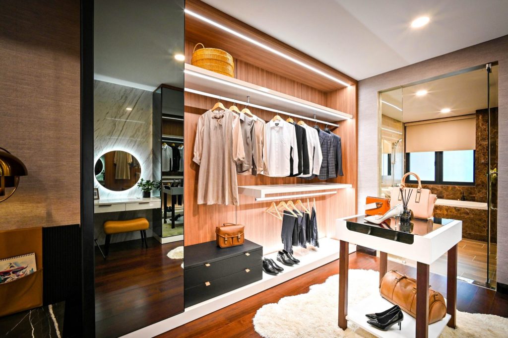 Desain walk in closet modern