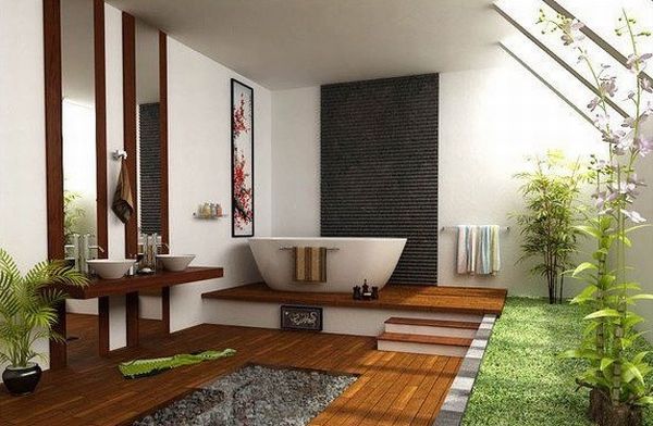 Kamar Mandi Semi-Outdoor ala Jepang