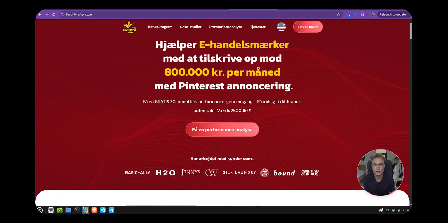 Personal Brand Website for The Pinterest Guy