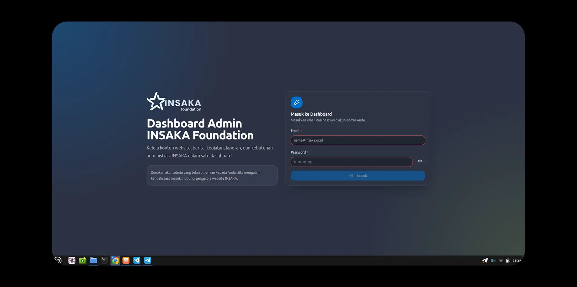 Website & Management System for INSAKA Foundation