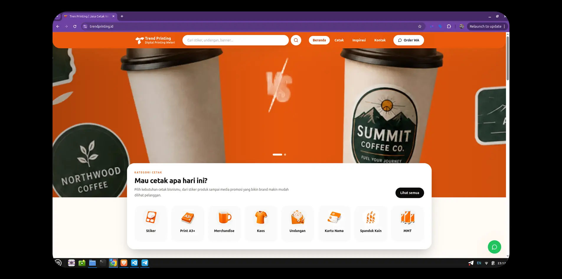 Website & Digital Content for Trend Printing