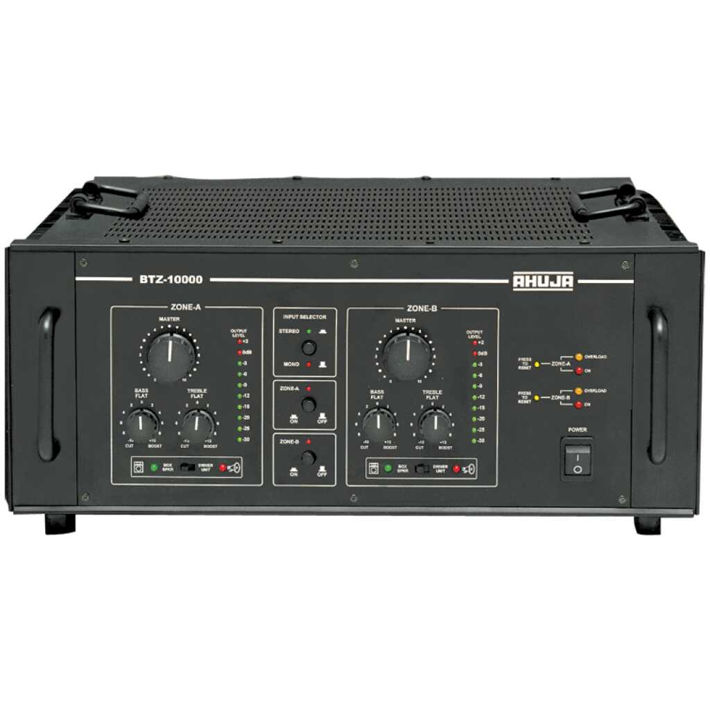 Buy Ahuja BTZ 10000 Power Amplifiers 1000 Watts 2 Zone Power Amplifier