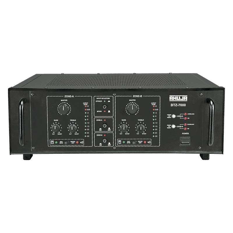 Ahuja BTZ 7000 Power Amplifiers 700 Watts 2 ZONE POWER AMPLIFIER
