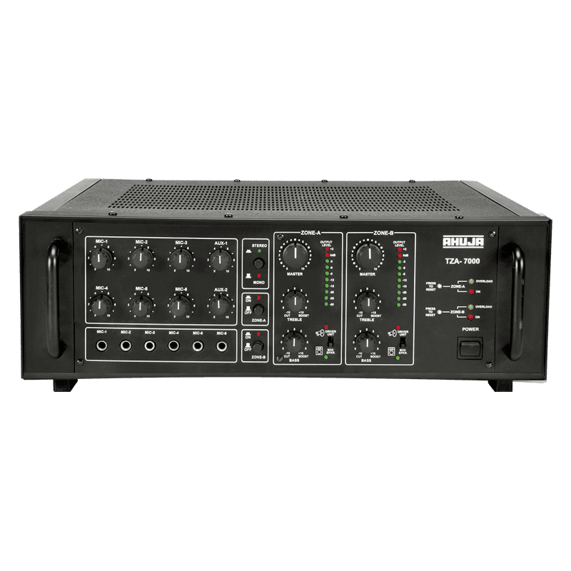 Ahuja TZA 7000 Mixer Amplifiers 700 Watts 2 Zone Mixer Amplifier