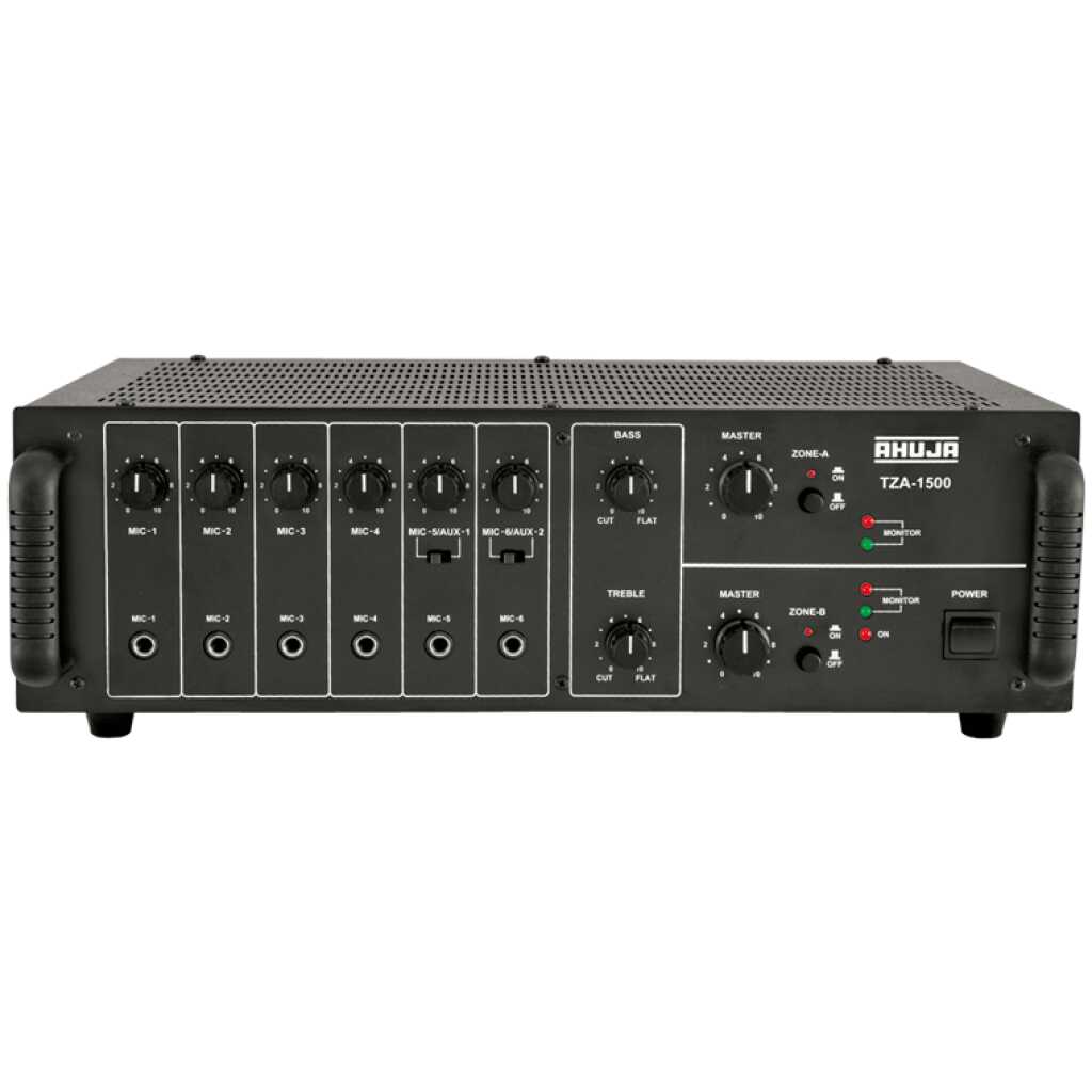 Ahuja TZA 1500Â® Mixer Amplifiers 160 Watts 2 Zone Mixer Amplifier
