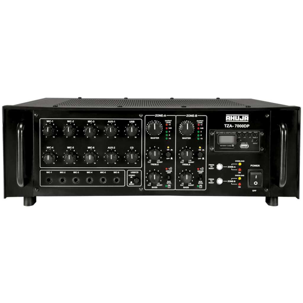 Ahuja TZA 2000DP Mixer Amplifiers 200 Watts With BuiltIn Digital