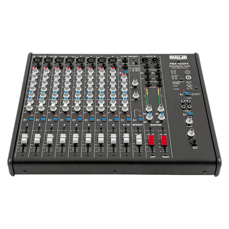 Ahuja PMX 1032FX Mixers | 48V Phantom Supply On 4 Channels. | AC