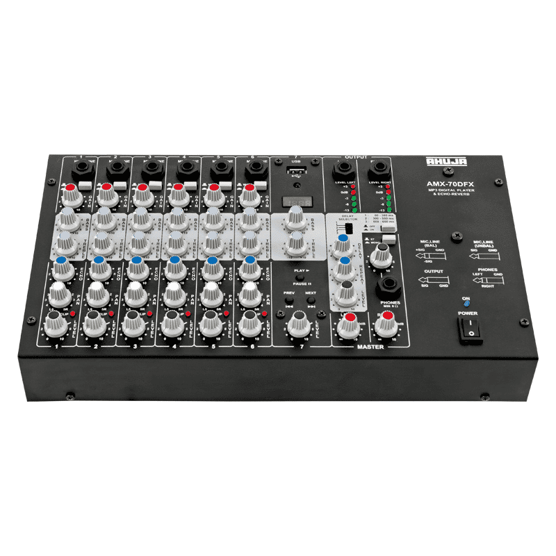 Ahuja AMX 70DFX Mixers 7 Channel With BuiltIn Digital Player AC