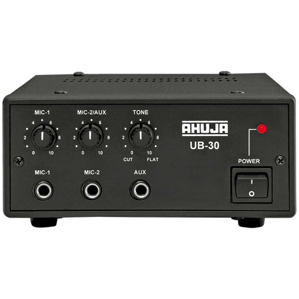 Ahuja UB 30 Mixer Amplifiers 25 Watts Low Wattage Mixer Amplifier