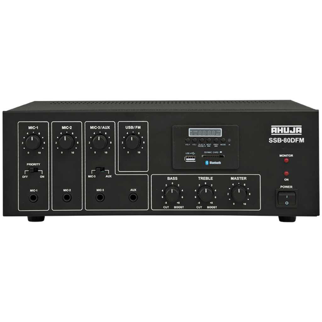 Ahuja SSB 45®EM Mixer Amplifiers 45 Watts MEDIUM WATTAGE MIXER