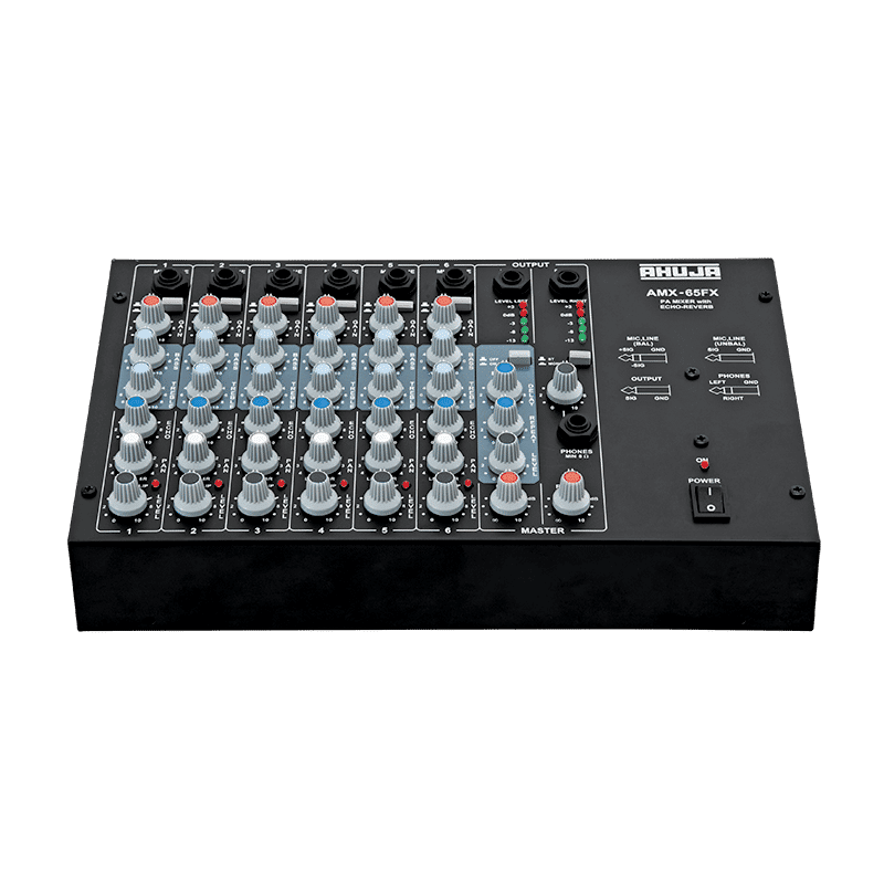 Ahuja AMX 65FX Mixers 6 Channel Pa Audio Mixer AC Operation