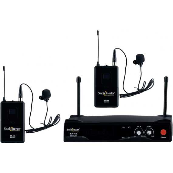 Studiomaster XR 40LL | Duet UHF Wireless microphone