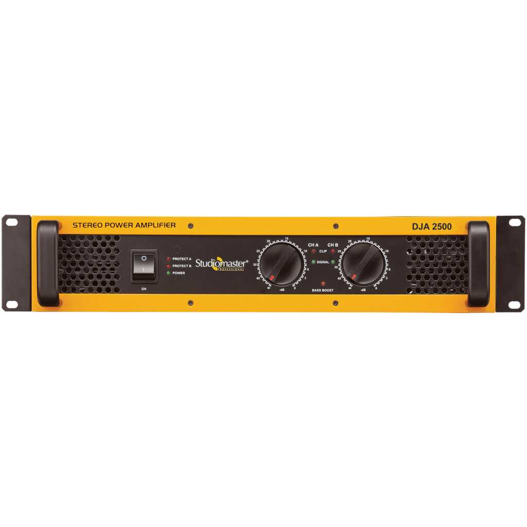 Studiomaster DJA 2500 Dual Channel Amplifier (1500+1500 Watts)