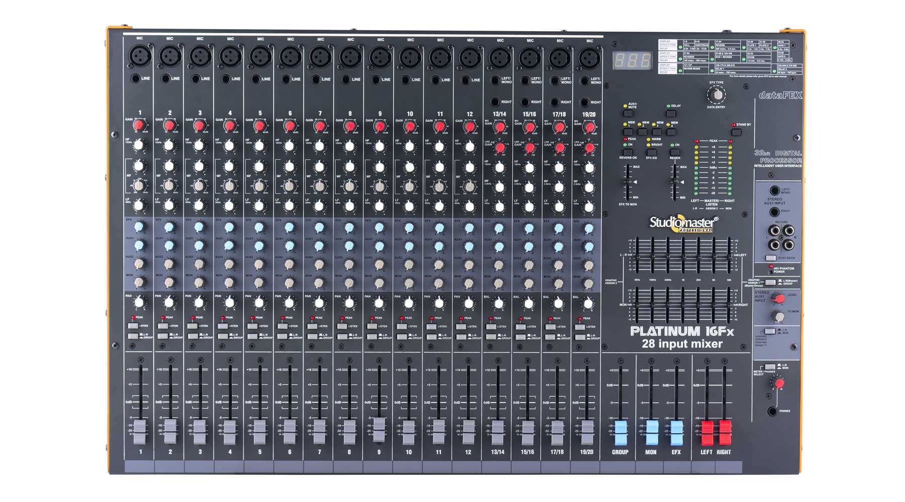 Studiomaster Platinum 16fx Mixer 16 Channel