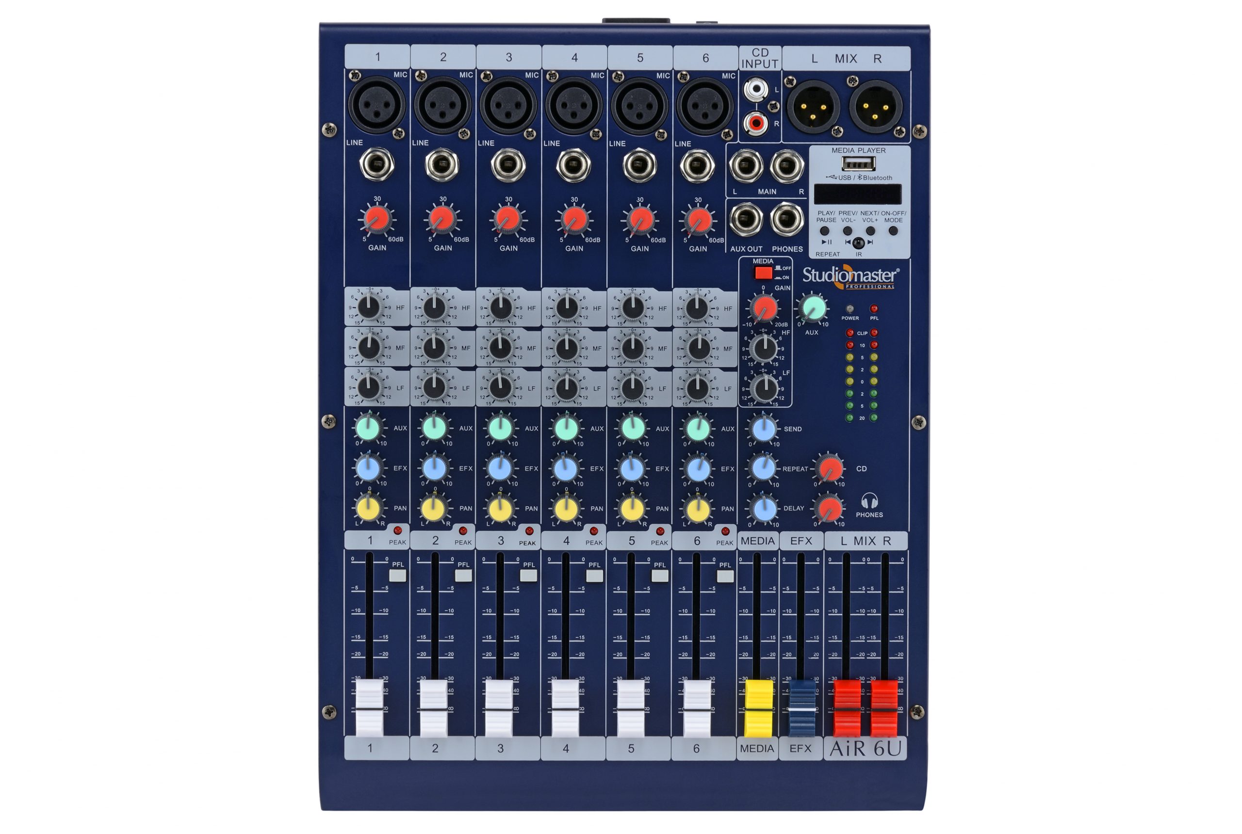 Studiomaster AiR 6U Mixer (6 Channel) | With Recording Option