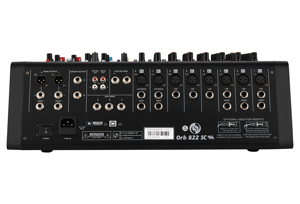 Studiomaster ORB 822 Price | Mixer With Bluetooth And Recording