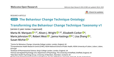 The Behaviour Change Technique Ontology: Transforming the Behaviour Change Technique Taxonomy v1