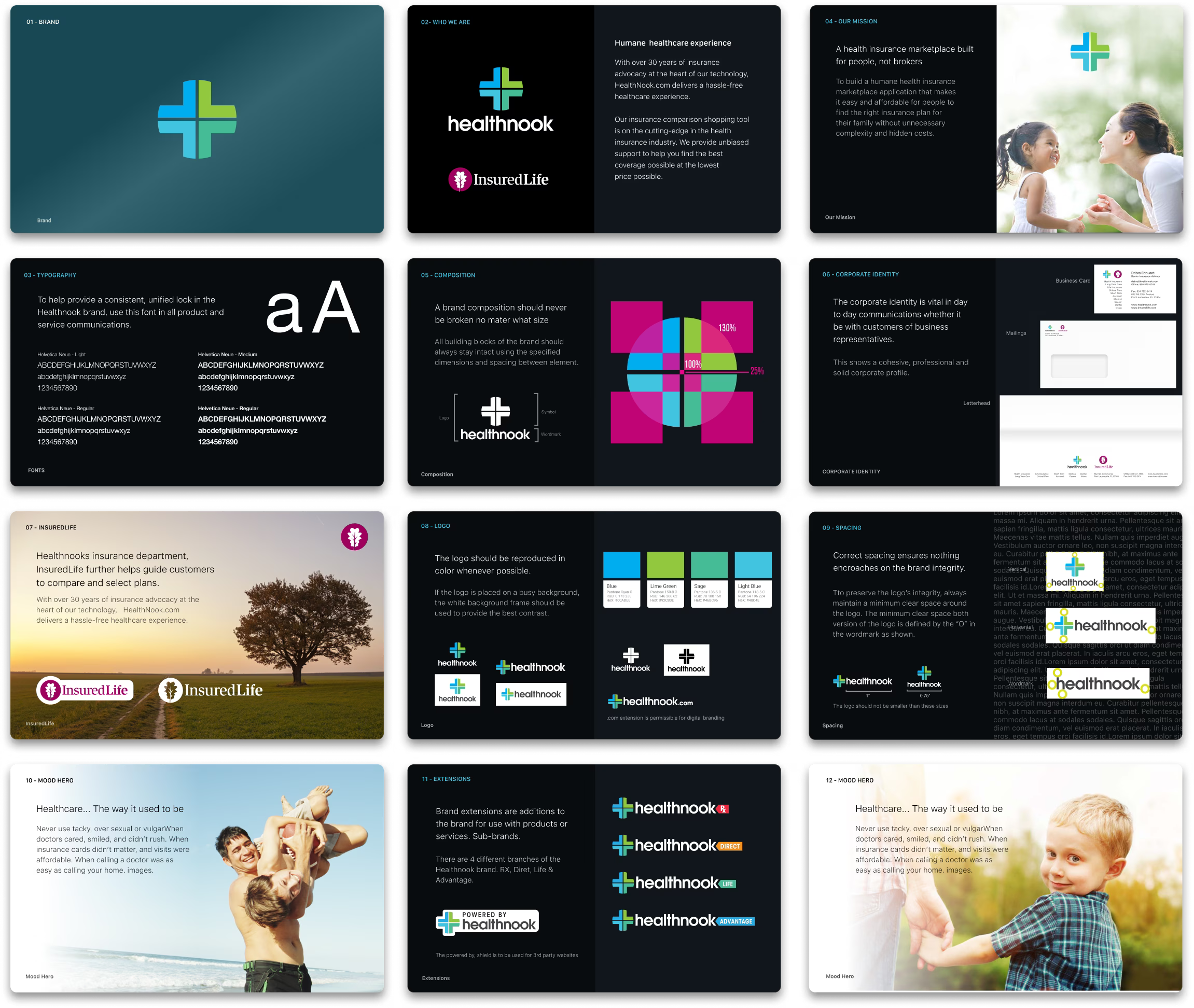 Healthnook brand system