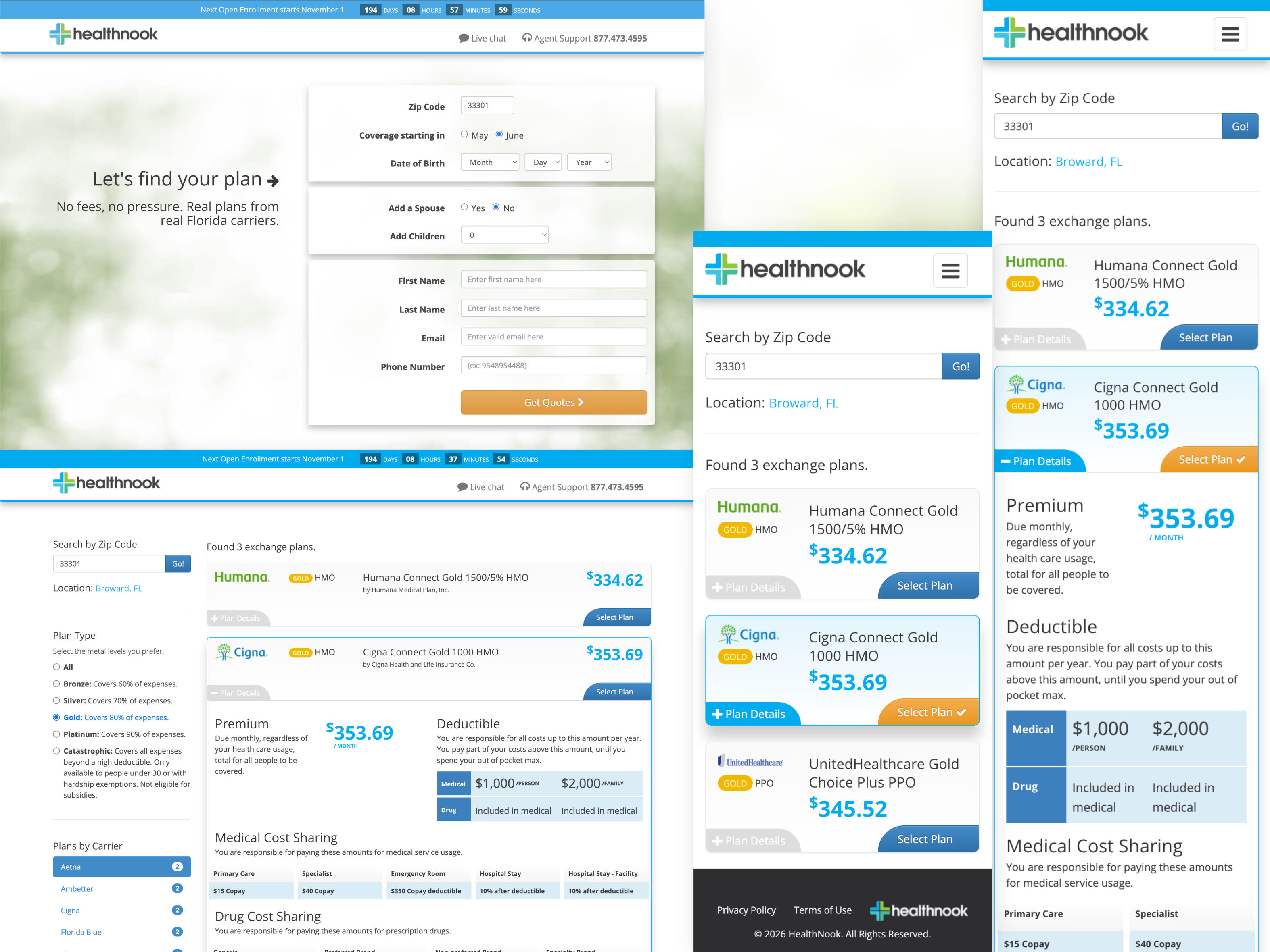 Healthnook marketplace application