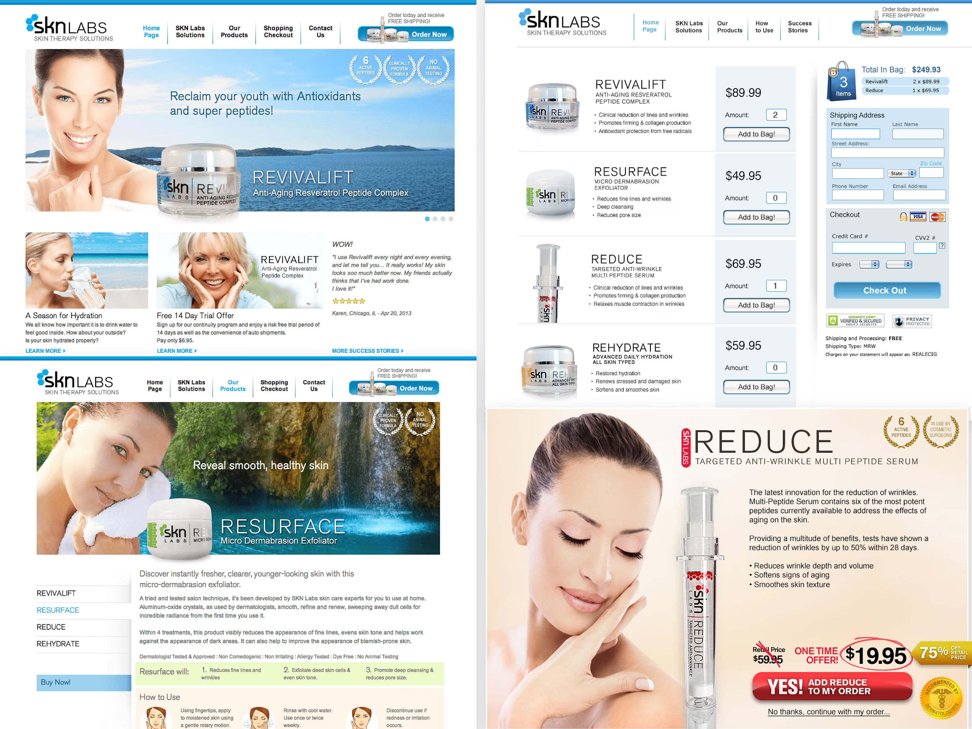 SKN Labs eCommerce website