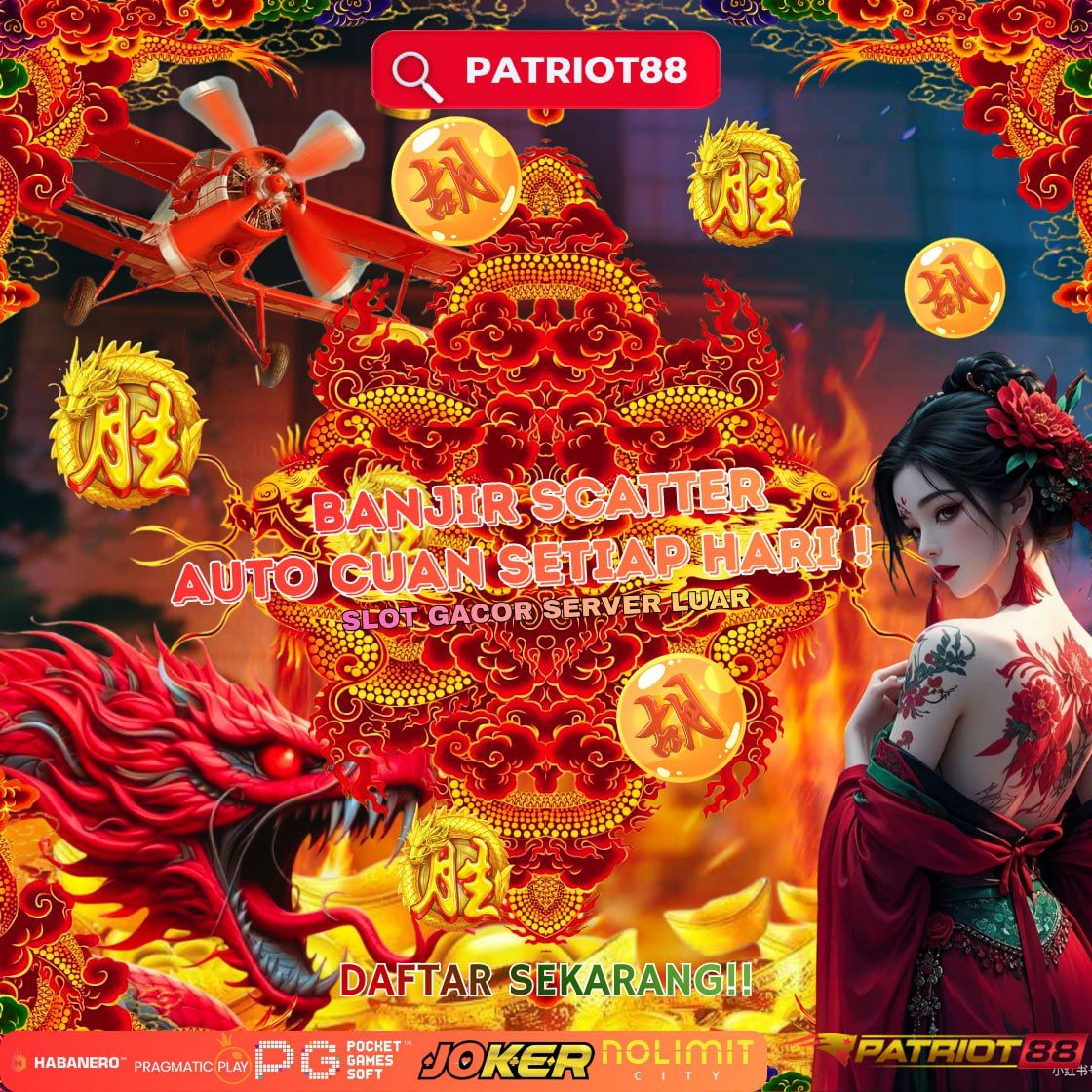 PATRIOT88: Situs Slot Gacor SLOT777 Slot Resmi Gampang Menang Hari Ini SLOT88 Terbaru image 1