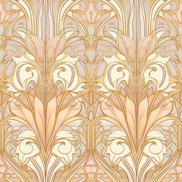 Art Nouveau Pattern example 2