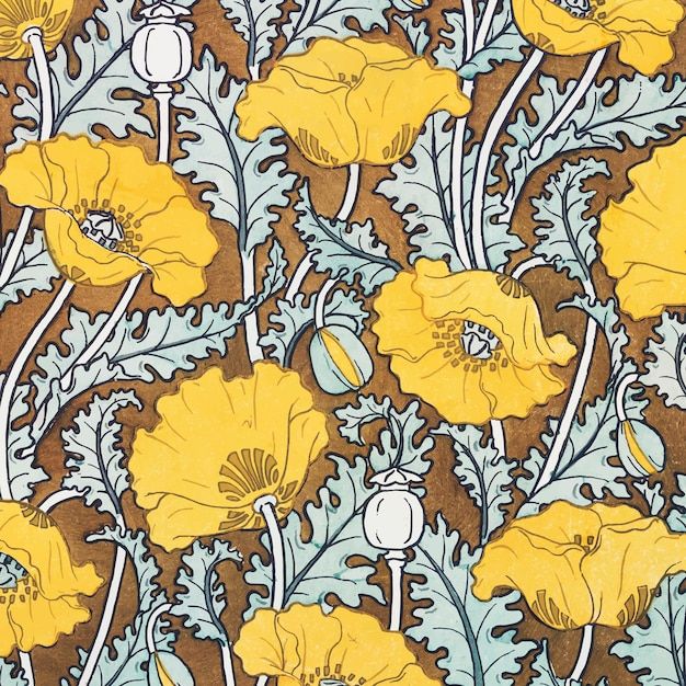 Art Nouveau Pattern example 4