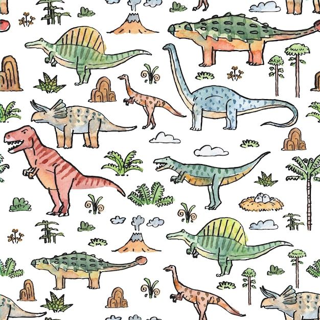 Dinosaur Pattern example 4