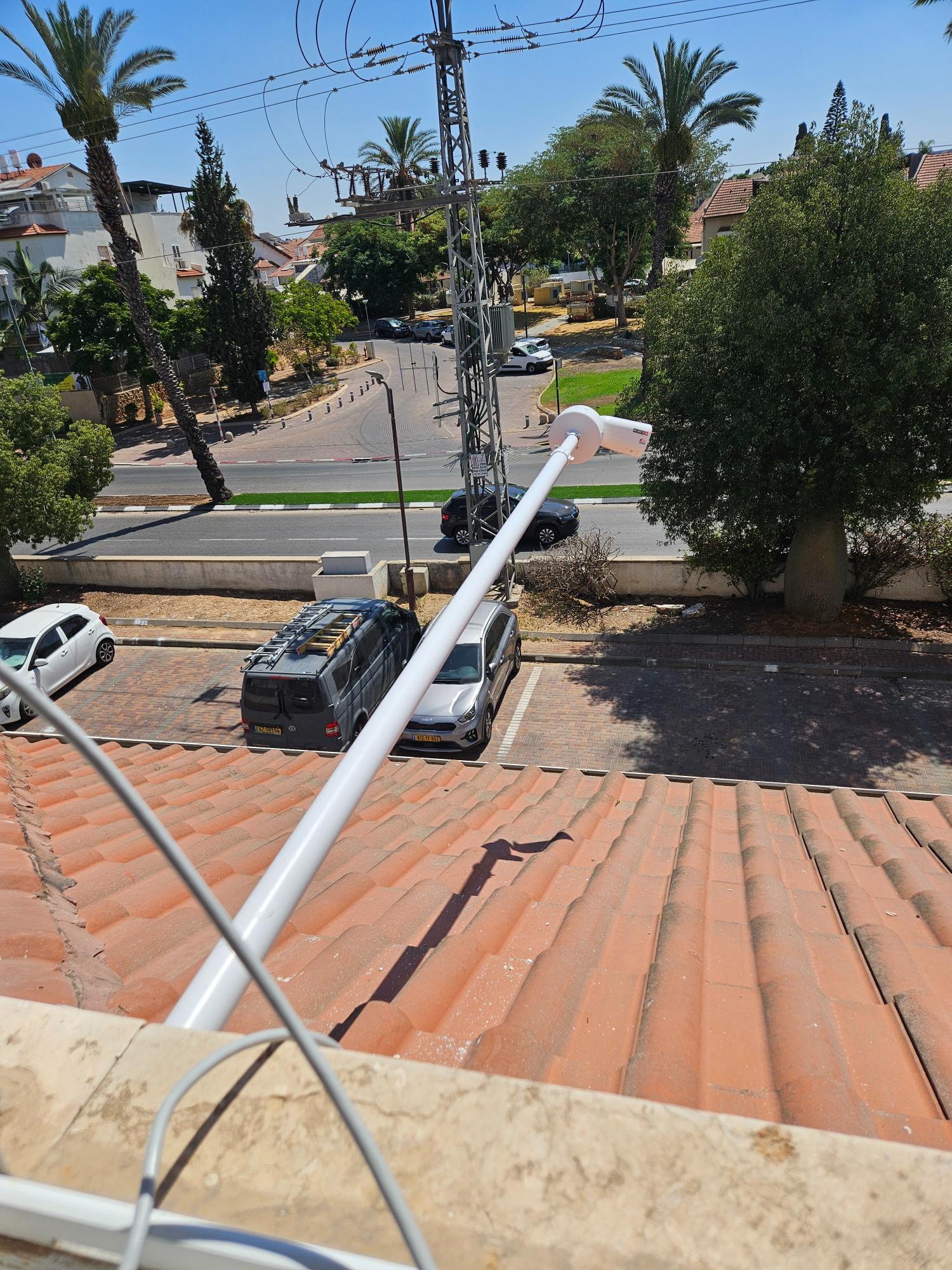 מצלמת אבטחה כיפה התקנה מקצועית על קיר