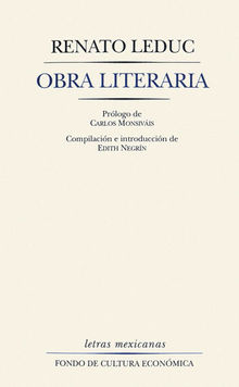 Obra literaria.  Renato Leduc