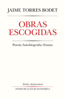 Obras escogidas.  Jaime Torres Bodet