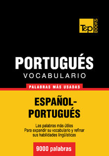 Vocabulario espaol-portugus - 9000 palabras ms usadas.  Andrey Taranov