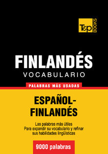 Vocabulario espaol-finlands - 9000 palabras ms usadas.  Andrey Taranov