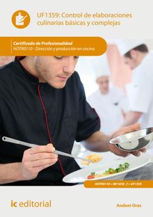 Control de elaboraciones culinarias bsicas y complejas. HOTR0110.  Andoni Orac 