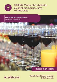 Vinos, otras bebidas alcohlicas, aguas, cafs e infusiones. HOTR0209.  Lidia Rey Acosta