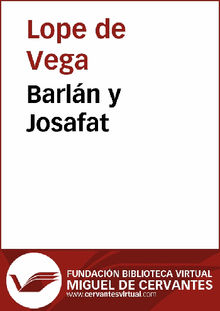 Barln y Josafat.  Lope de Vega