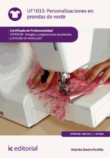 Personalizaciones en prendas de vestir. TCPF0109 .  Desire Durn Portillo