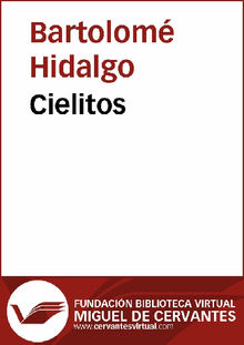 Cielitos.  Bartolom Hidalgo 