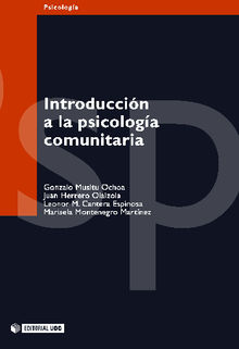 Introduccin a la psicologa comunitaria.  Gonzalo MusituOchoa