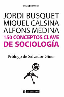 150 conceptos clave de Sociologa.  Alfons Medina Cambrn