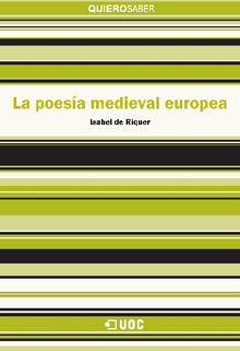 La poesa medieval europea.  Isabel de Riquer Permanyer