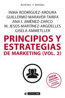 Principios y estrategias de marketing (vol.2).   Imma Rodrguez Ardura