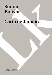 Carta de Jamaica.  Bol?var